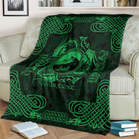 Personalized Caernarfonshire Sir Gaernarfon Blanket Green Castle Tower Celtic-inspired - Wonder Print Shop