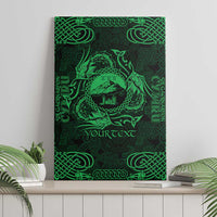 Personalized Caernarfonshire Sir Gaernarfon Canvas Wall Art Green Castle Tower Celtic-inspired - Wonder Print Shop