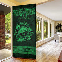 Personalized Caernarfonshire Sir Gaernarfon Door Cover Green Castle Tower Celtic-inspired - Wonder Print Shop