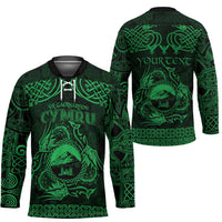 Personalized Caernarfonshire Sir Gaernarfon Hockey Jersey Green Castle Tower Celtic-inspired - Wonder Print Shop