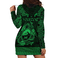 Personalized Caernarfonshire Sir Gaernarfon Hoodie Dress Green Castle Tower Celtic-inspired - Wonder Print Shop