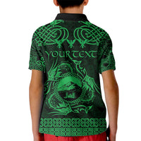 Personalized Caernarfonshire Sir Gaernarfon Kid Polo Shirt Green Castle Tower Celtic-inspired - Wonder Print Shop