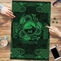 Personalized Caernarfonshire Sir Gaernarfon Puzzle Green Castle Tower Celtic-inspired - Wonder Print Shop