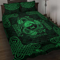 Personalized Caernarfonshire Sir Gaernarfon Quilt Bed Set Green Castle Tower Celtic-inspired - Wonder Print Shop