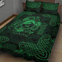 Personalized Caernarfonshire Sir Gaernarfon Quilt Bed Set Green Castle Tower Celtic-inspired - Wonder Print Shop