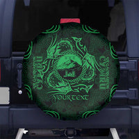 Personalized Caernarfonshire Sir Gaernarfon Spare Tire Cover Green Castle Tower Celtic-inspired - Wonder Print Shop