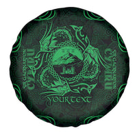 Personalized Caernarfonshire Sir Gaernarfon Spare Tire Cover Green Castle Tower Celtic-inspired - Wonder Print Shop
