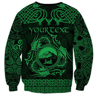 Personalized Caernarfonshire Sir Gaernarfon Sweatshirt Green Castle Tower Celtic-inspired - Wonder Print Shop