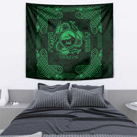 Personalized Caernarfonshire Sir Gaernarfon Tapestry Green Castle Tower Celtic-inspired - Wonder Print Shop