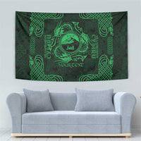 Personalized Caernarfonshire Sir Gaernarfon Tapestry Green Castle Tower Celtic-inspired - Wonder Print Shop