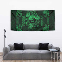 Personalized Caernarfonshire Sir Gaernarfon Tapestry Green Castle Tower Celtic-inspired - Wonder Print Shop