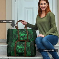 Personalized Caernarfonshire Sir Gaernarfon Travel Bag Green Castle Tower Celtic-inspired - Wonder Print Shop