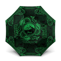 Personalized Caernarfonshire Sir Gaernarfon Umbrella Green Castle Tower Celtic-inspired - Wonder Print Shop