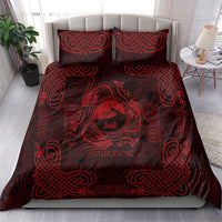 Personalized Caernarfonshire Sir Gaernarfon Bedding Set Red Castle Tower Celtic-inspired - Wonder Print Shop