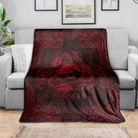 Personalized Caernarfonshire Sir Gaernarfon Blanket Red Castle Tower Celtic-inspired - Wonder Print Shop