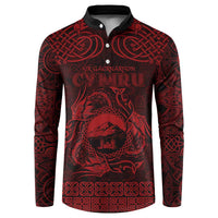 Personalized Caernarfonshire Sir Gaernarfon Button Sweatshirt Red Castle Tower Celtic-inspired - Wonder Print Shop