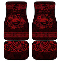 Personalized Caernarfonshire Sir Gaernarfon Car Mats Red Castle Tower Celtic-inspired - Wonder Print Shop