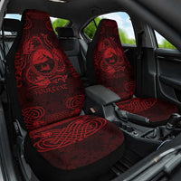 Personalized Caernarfonshire Sir Gaernarfon Car Seat Cover Red Castle Tower Celtic-inspired - Wonder Print Shop