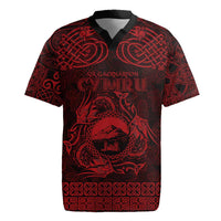 Personalized Caernarfonshire Sir Gaernarfon Rugby Jersey Red Castle Tower Celtic-inspired - Wonder Print Shop