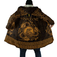 Personalized Cardiganshire Ceredigion Cloak Gold Leaping Salmon Celtic-inspired - Wonder Print Shop