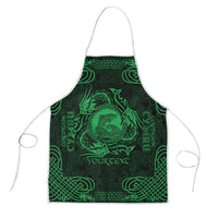 Personalized Cardiganshire Ceredigion Apron Green Leaping Salmon Celtic-inspired - Wonder Print Shop