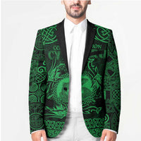 Personalized Cardiganshire Ceredigion Blazer Green Leaping Salmon Celtic-inspired - Wonder Print Shop