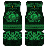 Personalized Cardiganshire Ceredigion Car Mats Green Leaping Salmon Celtic-inspired - Wonder Print Shop