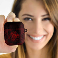 Personalized Cardiganshire Ceredigion AirPods Case Red Leaping Salmon Celtic-inspired - Wonder Print Shop