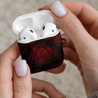 Personalized Cardiganshire Ceredigion AirPods Case Red Leaping Salmon Celtic-inspired - Wonder Print Shop