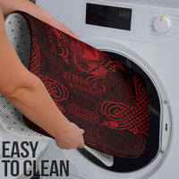 Personalized Cardiganshire Ceredigion Bathroom Set Red Leaping Salmon Celtic-inspired - Wonder Print Shop