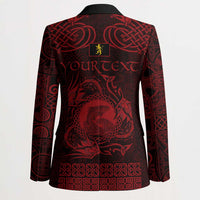 Personalized Cardiganshire Ceredigion Blazer Red Leaping Salmon Celtic-inspired - Wonder Print Shop