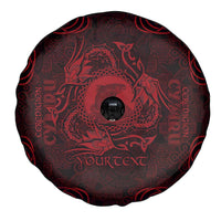 Personalized Cardiganshire Ceredigion Spare Tire Cover Red Leaping Salmon Celtic-inspired - Wonder Print Shop