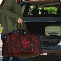 Personalized Cardiganshire Ceredigion Travel Bag Red Leaping Salmon Celtic-inspired - Wonder Print Shop