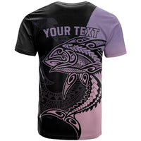 Personalised Polynesia Fishing T Shirt With Maori Hei Matau Fish Hook Pastel Art - Wonder Print Shop