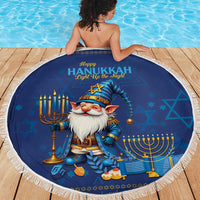 Hanukkah Jewish Star of David Beach Blanket Chilling With My Gnomies LT9 - Wonder Print Shop
