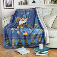 Hanukkah Jewish Star of David Blanket Chilling With My Gnomies