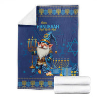 Hanukkah Jewish Star of David Blanket Chilling With My Gnomies