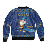 Hanukkah Jewish Star of David Bomber Jacket Chilling With My Gnomies LT9 - Wonder Print Shop