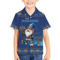 Hanukkah Jewish Star of David Family Matching Puletasi and Hawaiian Shirt Chilling With My Gnomies - Wonder Print Shop
