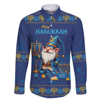 Hanukkah Jewish Star of David Family Matching Short Sleeve Bodycon Dress and Hawaiian Shirt Chilling With My Gnomies - Wonder Print Shop
