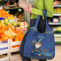 Hanukkah Jewish Star of David Grocery Bag Chilling With My Gnomies