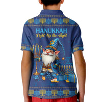 Hanukkah Jewish Star of David Kid Polo Shirt Chilling With My Gnomies - Wonder Print Shop