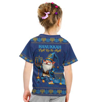 Hanukkah Jewish Star of David Kid T Shirt Chilling With My Gnomies - Wonder Print Shop