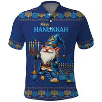Hanukkah Jewish Star of David Polo Shirt Chilling With My Gnomies - Wonder Print Shop