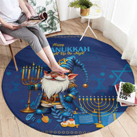 Hanukkah Jewish Star of David Round Carpet Chilling With My Gnomies