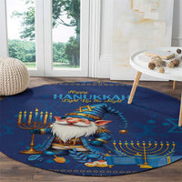 Hanukkah Jewish Star of David Round Carpet Chilling With My Gnomies