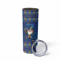 Hanukkah Jewish Star of David Skinny Tumbler Chilling With My Gnomies - Wonder Print Shop