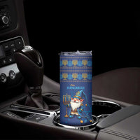 Hanukkah Jewish Star of David Skinny Tumbler Chilling With My Gnomies - Wonder Print Shop