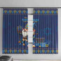 Hanukkah Jewish Star of David Window Curtain Chilling With My Gnomies - Wonder Print Shop