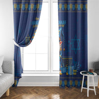 Hanukkah Jewish Star of David Window Curtain Chilling With My Gnomies - Wonder Print Shop